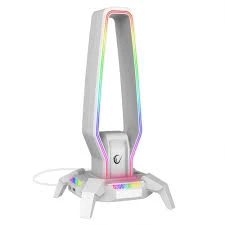 Beli RGB stalak za slušalice Rampage RM-H27 IGRIS