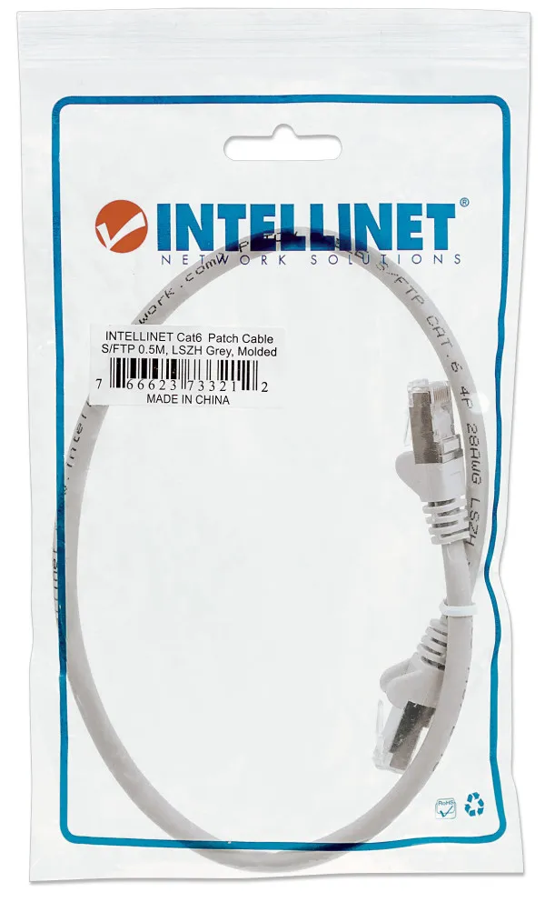 Intellinet 733212 Cat6 S/FTP mrežni patch kabl, 0,5 m