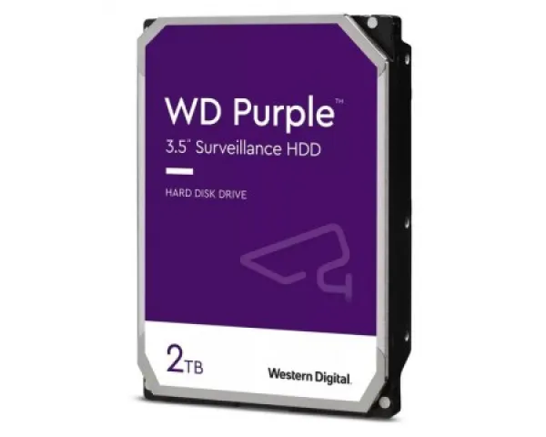 WD Purple WD23PURZ 2 TB CMR surveillance HDD 3,5 inča