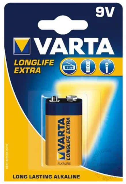 VARTA Longlife Extra 4122 alkalna baterija 9 V, 6LR61