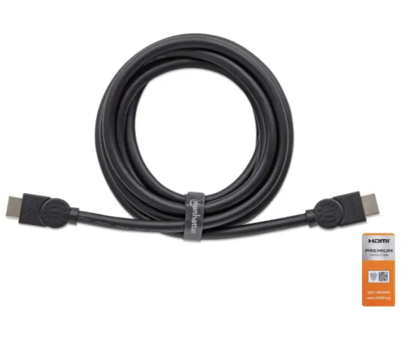 Manhattan 355346 HDMI kabl muški–muški, 1,8 m, 4K 60 Hz