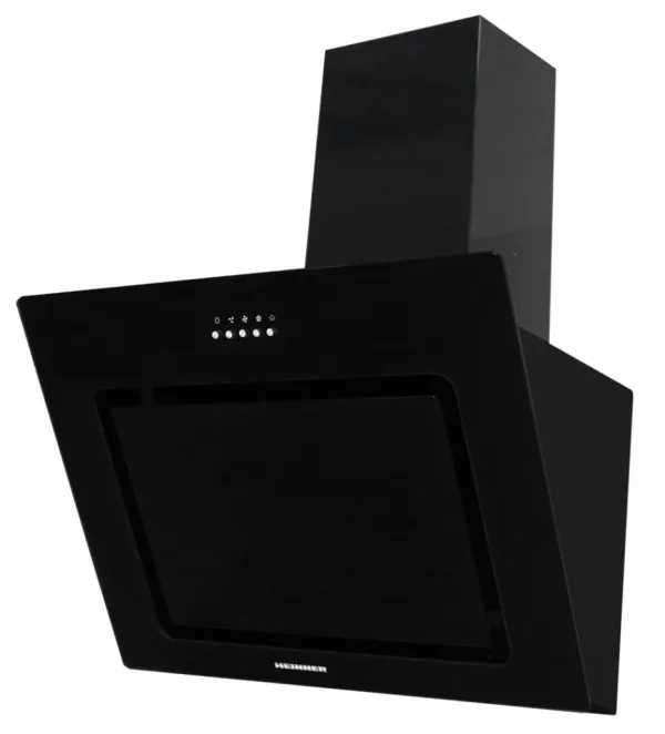Heinner DCH-650RGBK dekorativna zidna aspiratorska napa 60 cm, crno staklo