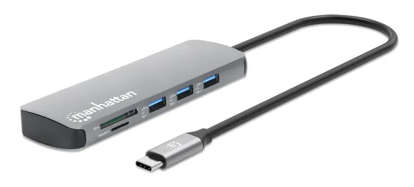 Manhattan 190459 USB-C 9-u-1 docking stanica sa HDMI, LAN-om i čitačem kartica