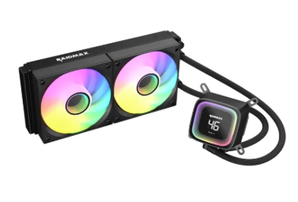 Raidmax LD240 ARGB Digital crno AIO vodeno hlađenje sa displejem