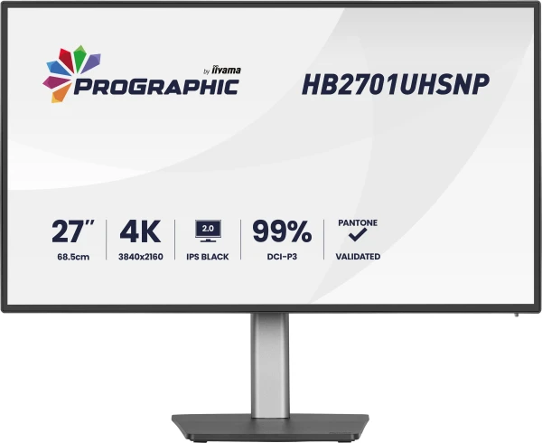 iiyama ProGraphic HB2701UHSNP-B1 27-inčni 4K monitor sa USB-C dockom