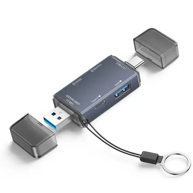 Kettz KT-CR61 6-u-1 USB-A/USB-C čitač SD i microSD kartica