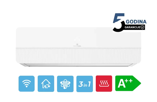 Inverter klima PROFILOCOOL ICSD-12WIHHP WHITE, 12000 BTU, Wi-Fi