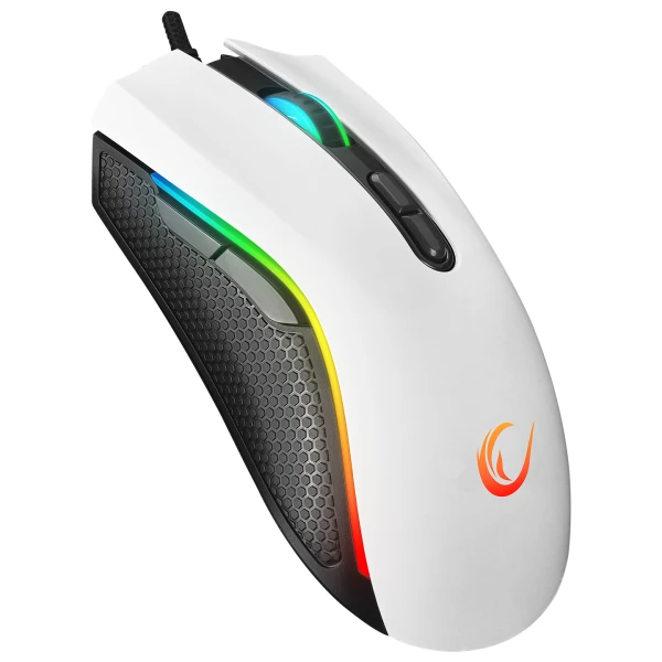 Rampage SMX-R44 V2 Macrol beli žični gaming miš, 12800 DPI, RGB