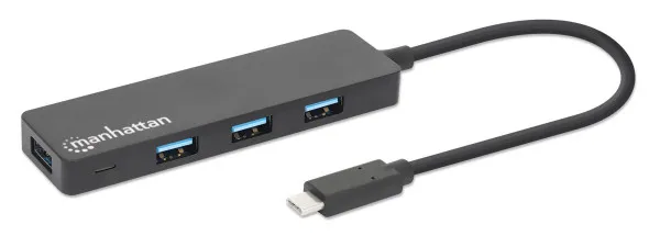 Manhattan 164924 USB-C hub sa 4×USB-A porta, USB 3.2 Gen 1, 5 Gbps