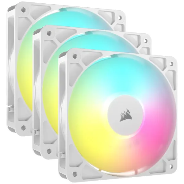 Corsair RS120 ARGB set od 3 bela PWM ventilatora 120 mm, CO-9050185-WW