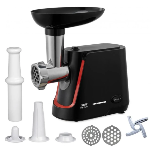 Heinner MG-1250BK mašina za mlevenje mesa, 1340 W, 1,5 kg/min
