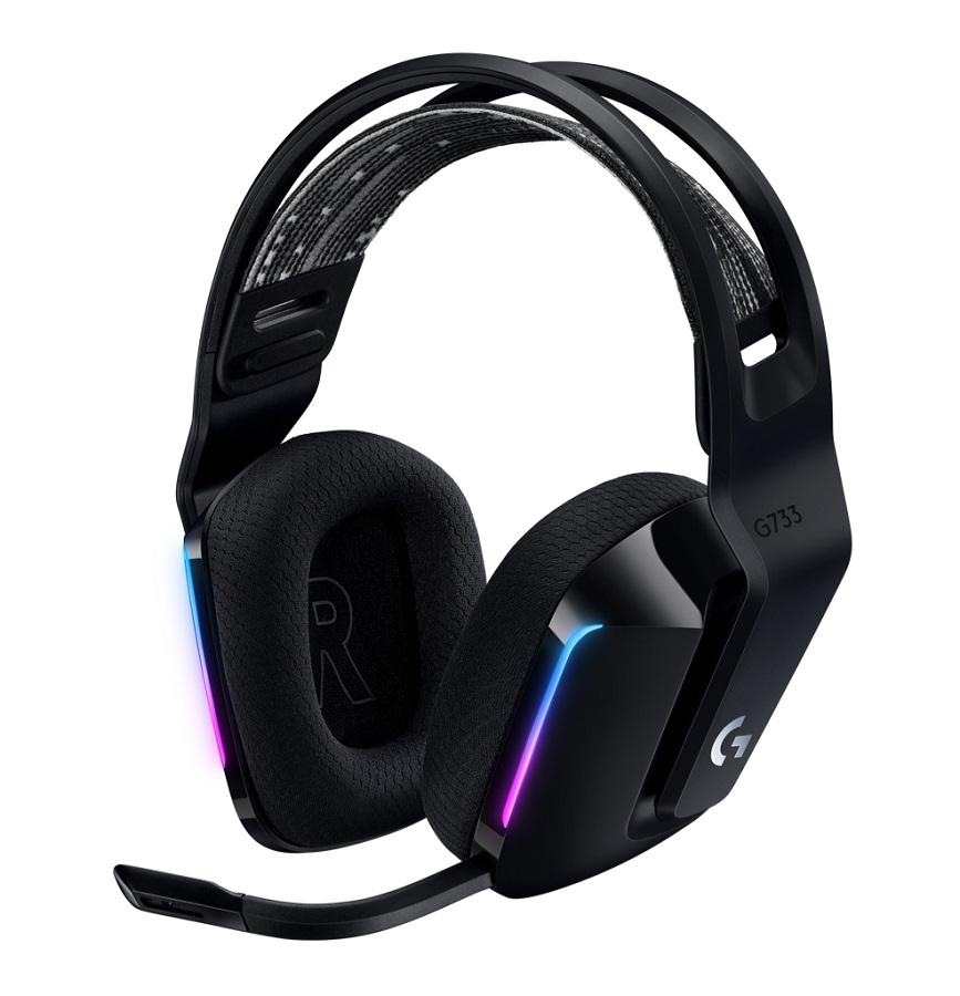Logitech G733 LIGHTSPEED bežične gaming slušalice sa mikrofonom i RGB osvetljenjem, crne