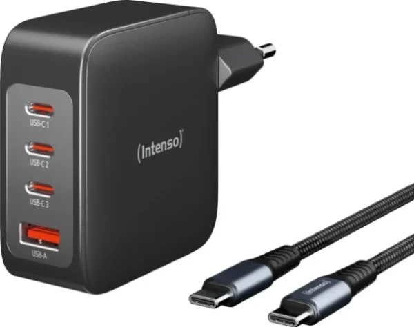 Intenso W140A3C GaN punjač 140 W sa USB-C kablom C520C
