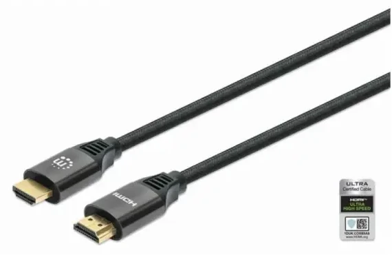 Manhattan 355933 Ultra High Speed HDMI kabl sa Ethernetom, 1 m, 8K 60 Hz