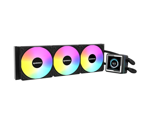 Vodeno hlađenje procesora Raidmax LM360BK, 360 mm, ARGB i LCD ekran
