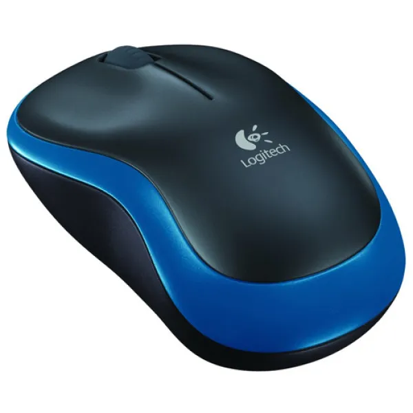 Logitech M185 bežični optički miš, plavi, 1000 DPI