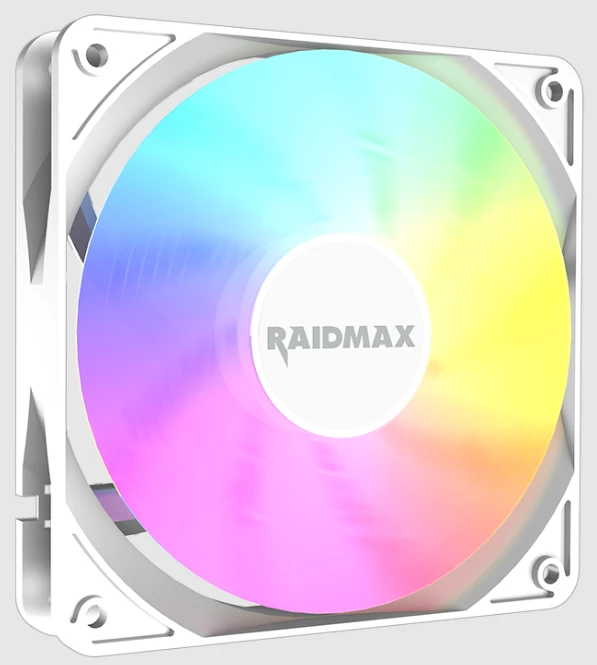 Raidmax X-AIR PWM ARGB beli ventilator za kućište 120 mm, NV-X120FWP