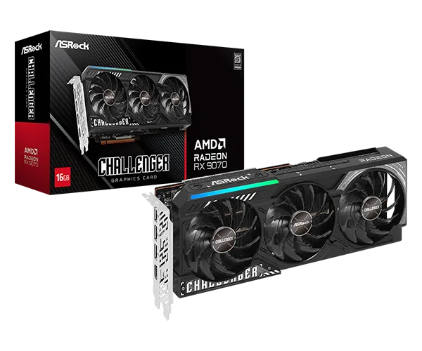 ASRock Radeon RX 9070 Challenger 16GB GDDR6 grafička kartica