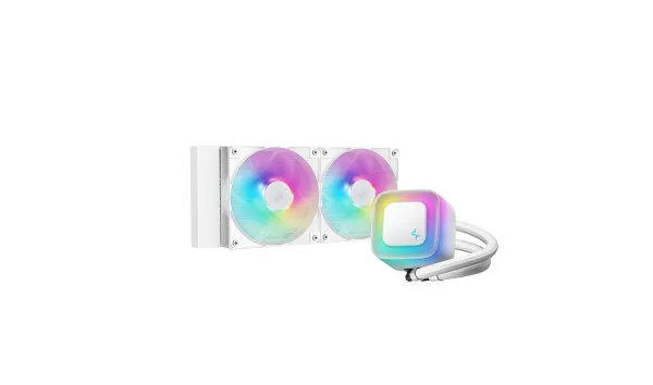 DeepCool LE240 WH V2 belo AIO vodeno hlađenje 240 mm, 2 ARGB ventilatora