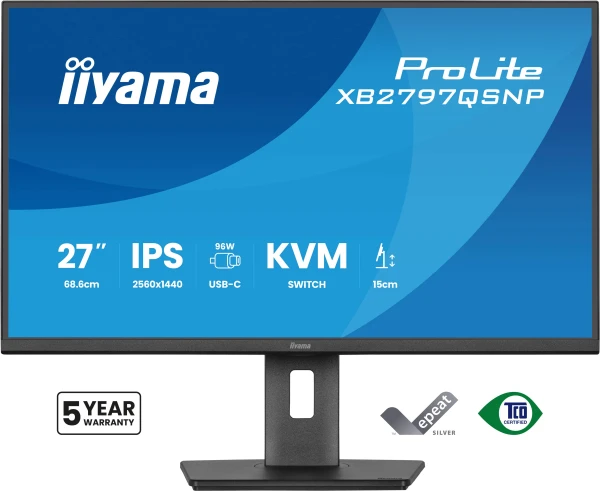 iiyama ProLite XB2797QSNP-B1 27″ QHD USB-C monitor