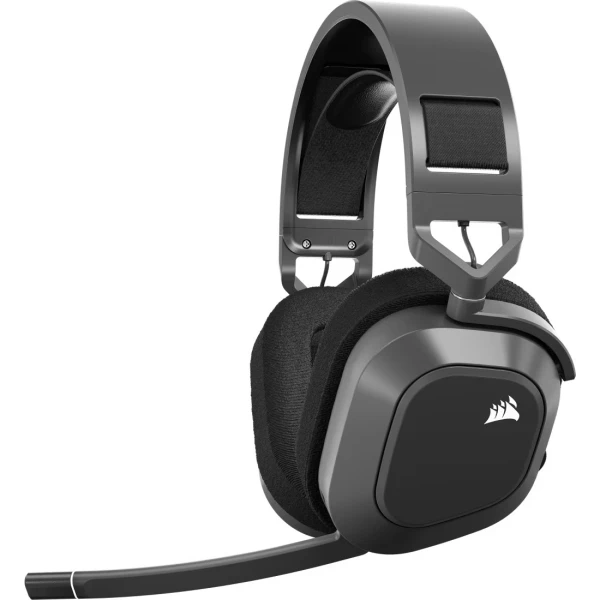 Corsair HS80 MAX Wireless bežične gaming slušalice, čelično sive