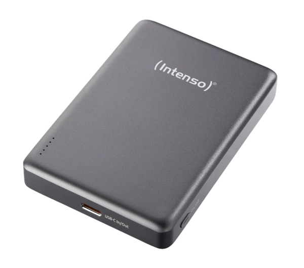 Intenso MW10000 magnetni bežični power bank 10.000 mAh, sivi