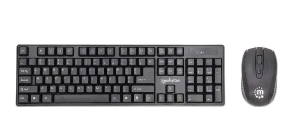 Manhattan 178990 bežični komplet tastature i miša, YU raspored, crni