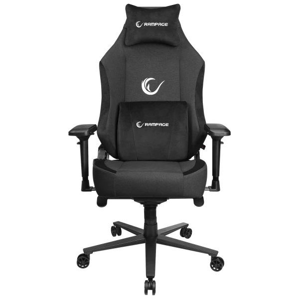 Rampage KL-R72 WOOF crna gejming stolica od tkanine