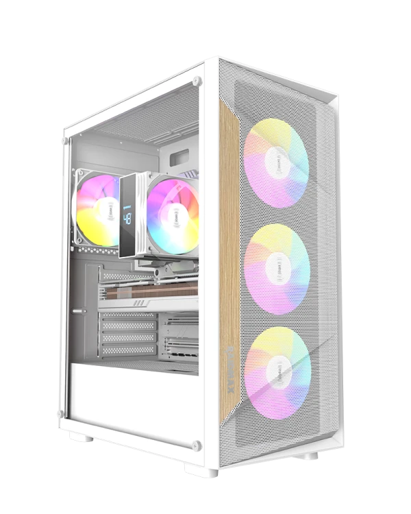 Raidmax Vector V219WF White Midi Tower kućište sa 4 ARGB ventilatora