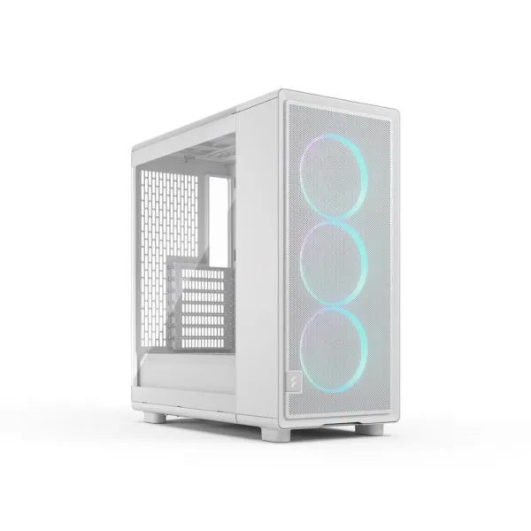 Fractal Design Epoch White TG RGB Clear Tint kućište sa 3 RGB ventilatora