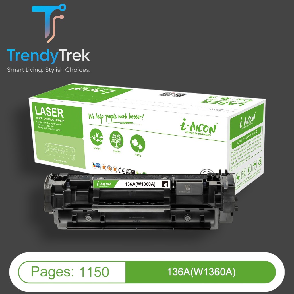Aicon 136A W1360A crni toner sa čipom, 1.150 strana