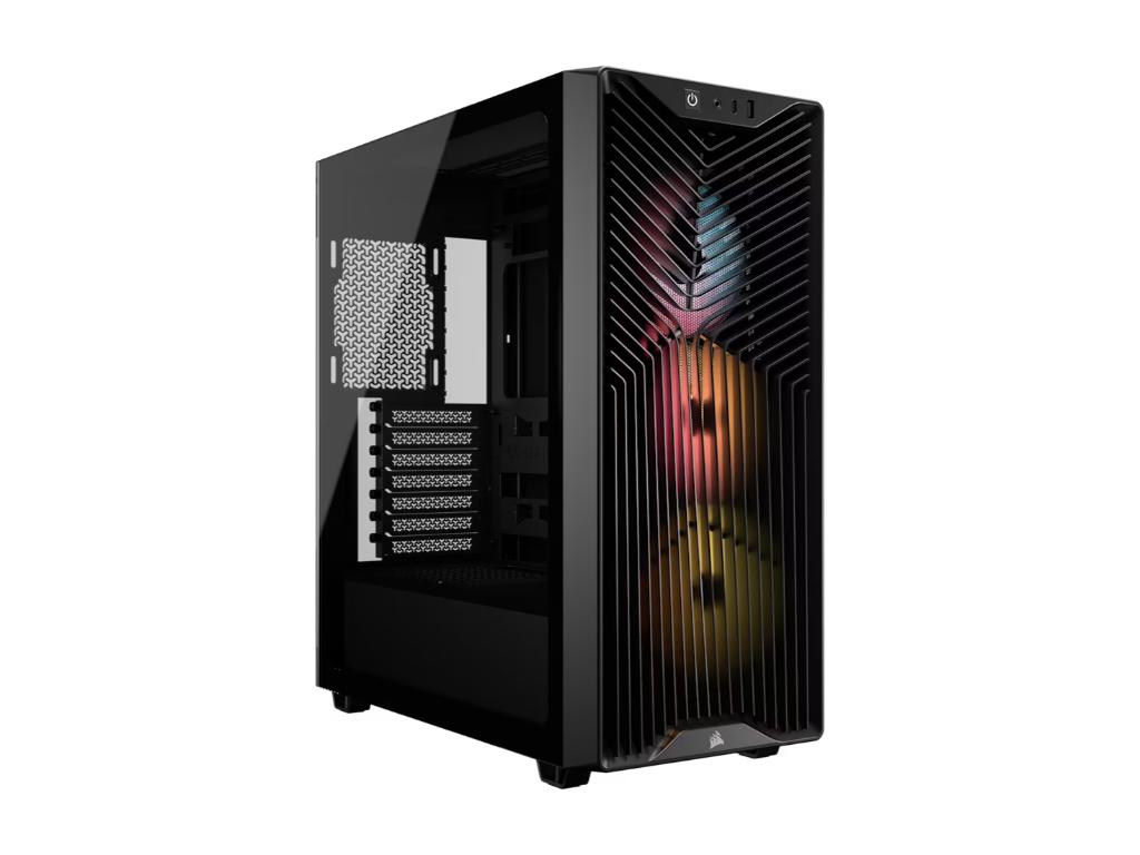 Corsair 3200D RS ARGB Midi Tower kućište sa 3 ventilatora, crno