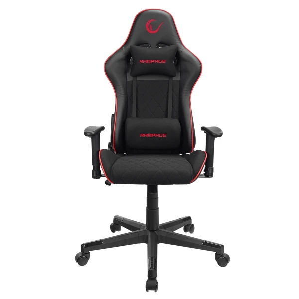 Rampage KL-R16 Drape crno-crvena gejmerska stolica sa 2D rukonaslonima