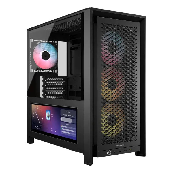 Corsair FRAME 4000D LCD RS ARGB Premium crno kućište sa 14,5-inčnim ekranom