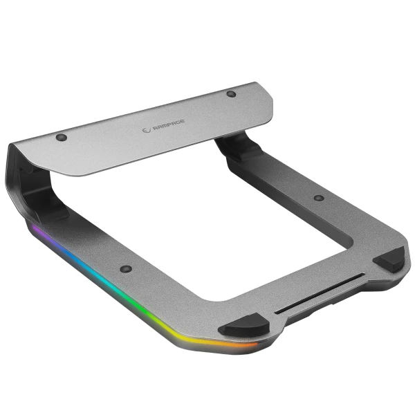 Rampage ADS-T6U RAMP RGB aluminijumsko postolje za laptop 15–16 inča sa 4 USB 3.0 porta