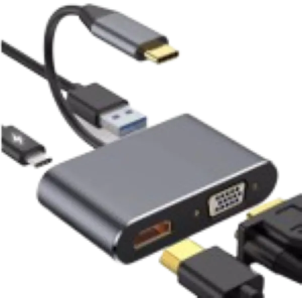Stars Solutions USB-C multiport adapter HDMI/VGA/USB/PD