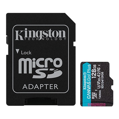 Kingston Canvas Go! Plus microSDXC 128 GB U3 V30 A2