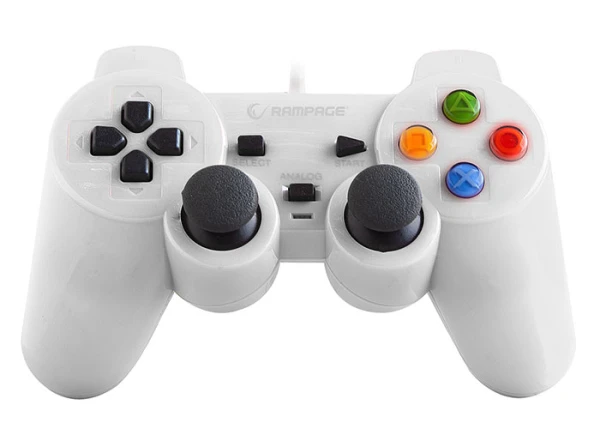 Rampage SG-R602 USB gamepad za PS3 i PC, beli