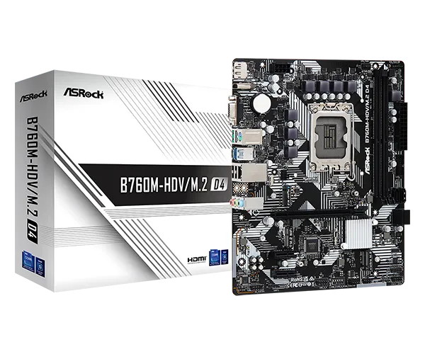 ASRock B760M-HDV/M.2 D4 microATX matična ploča DDR4