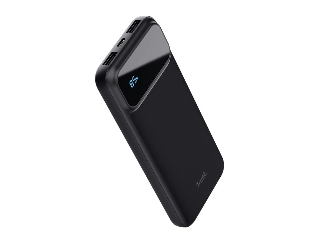 Eksterna baterija TRUST  AVALA 10.000 PD Powerrbank/LCD/crna