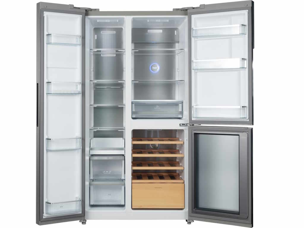 Tesla RBW5400FSNXE side-by-side frižider sa vinskim odeljkom, 548 l, inox