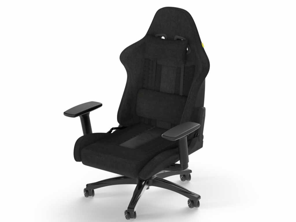 Corsair TC100 RELAXED gejmerska stolica, crna tkanina, 90–160°
