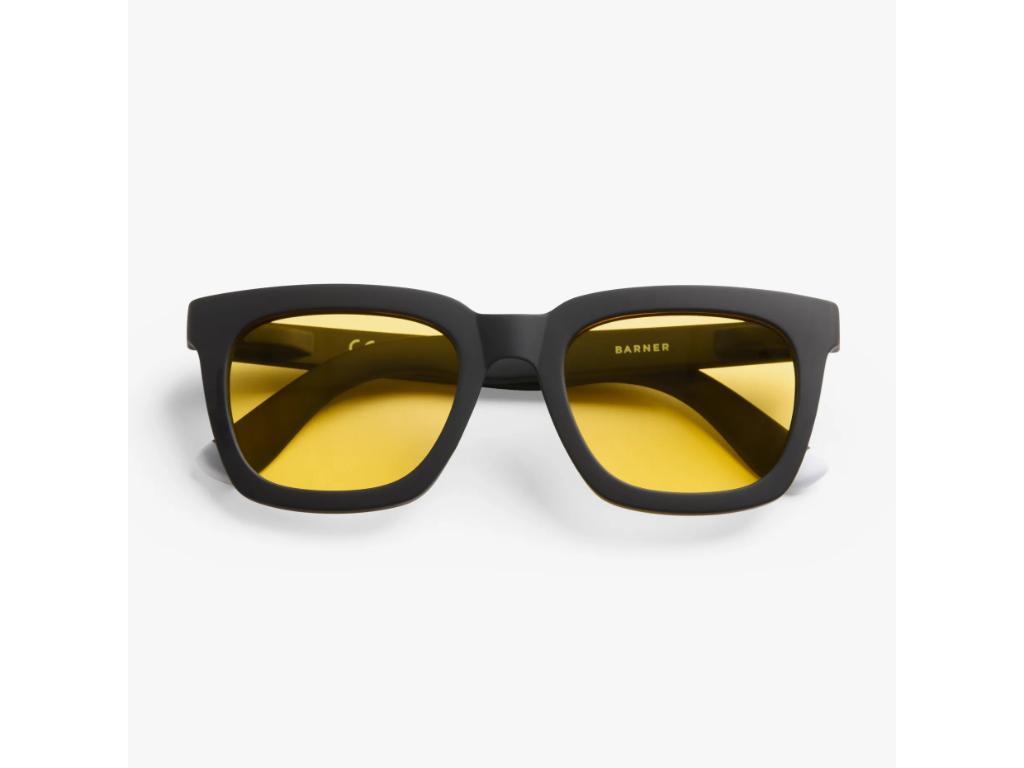 BARNER Max Matte Amber polarizovane sunčane naočare, crni okvir