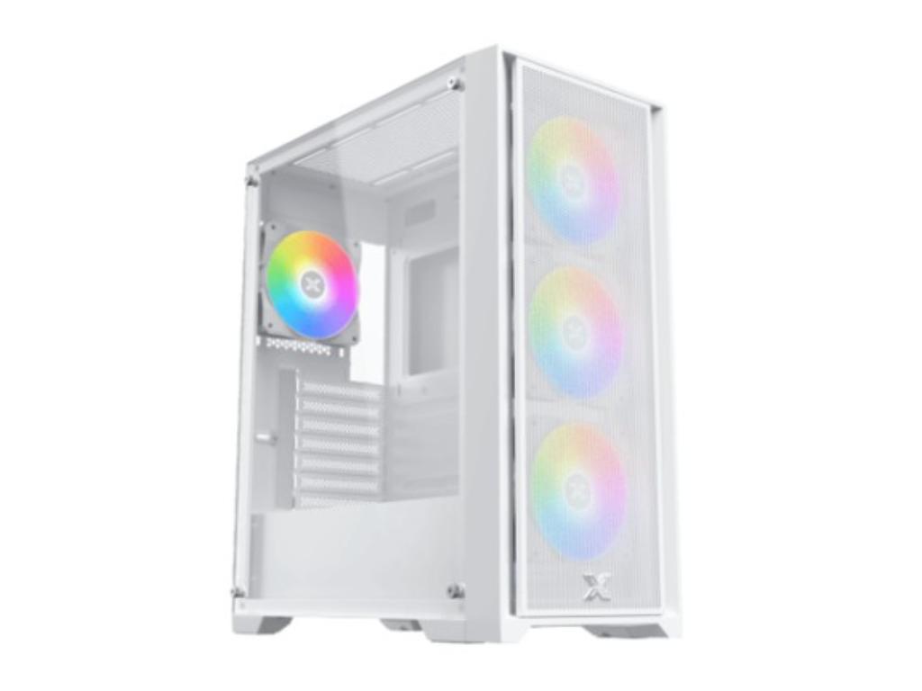 Xigmatek Gaming X II Arctic belo E-ATX kućište sa 4 ARGB ventilatora