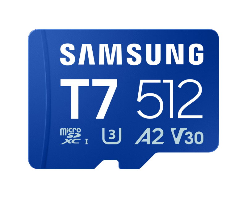 Samsung T7 microSDXC kartica 512 GB, plava, UHS-I, 170 MB/s