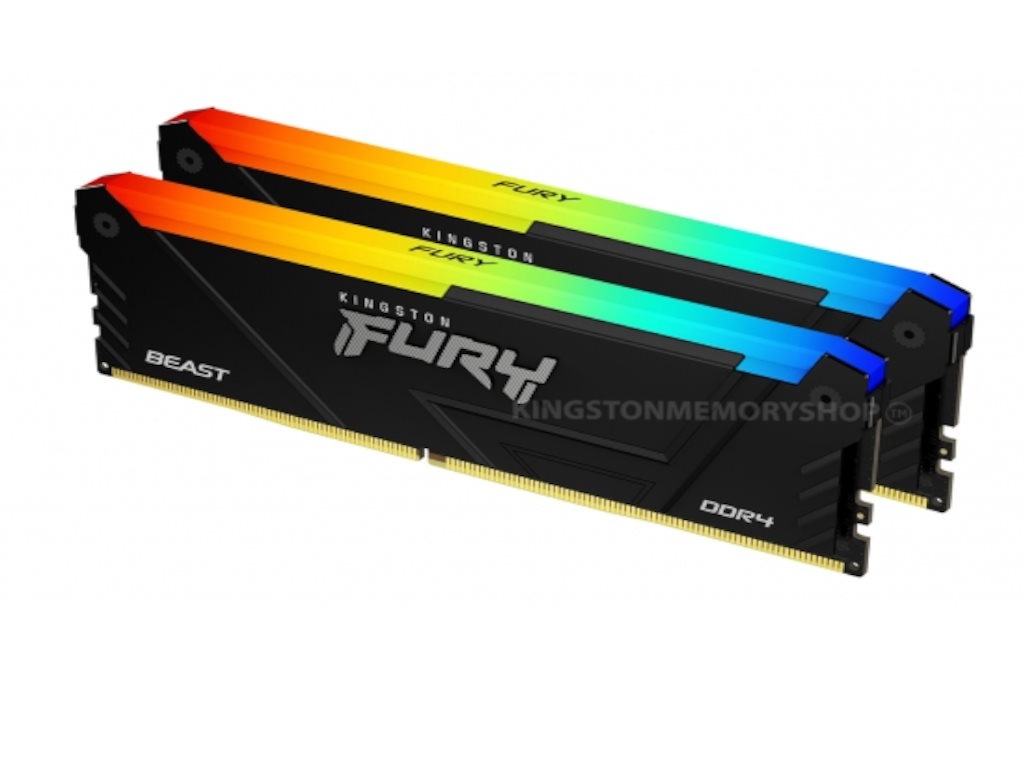 Kingston FURY Beast RGB DDR4 16 GB (2×8 GB) 3200 MT/s CL16 memorija