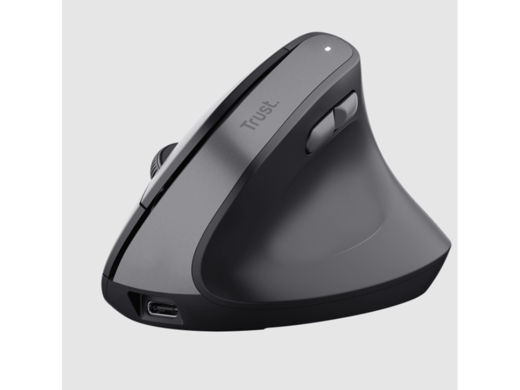 Ergonomski vertikalni bežični miš Trust Bayo II, crni, 25145