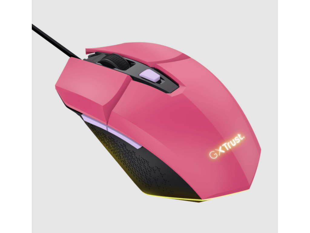 Trust GXT 109P Felox pink gejming miš, 6400 DPI