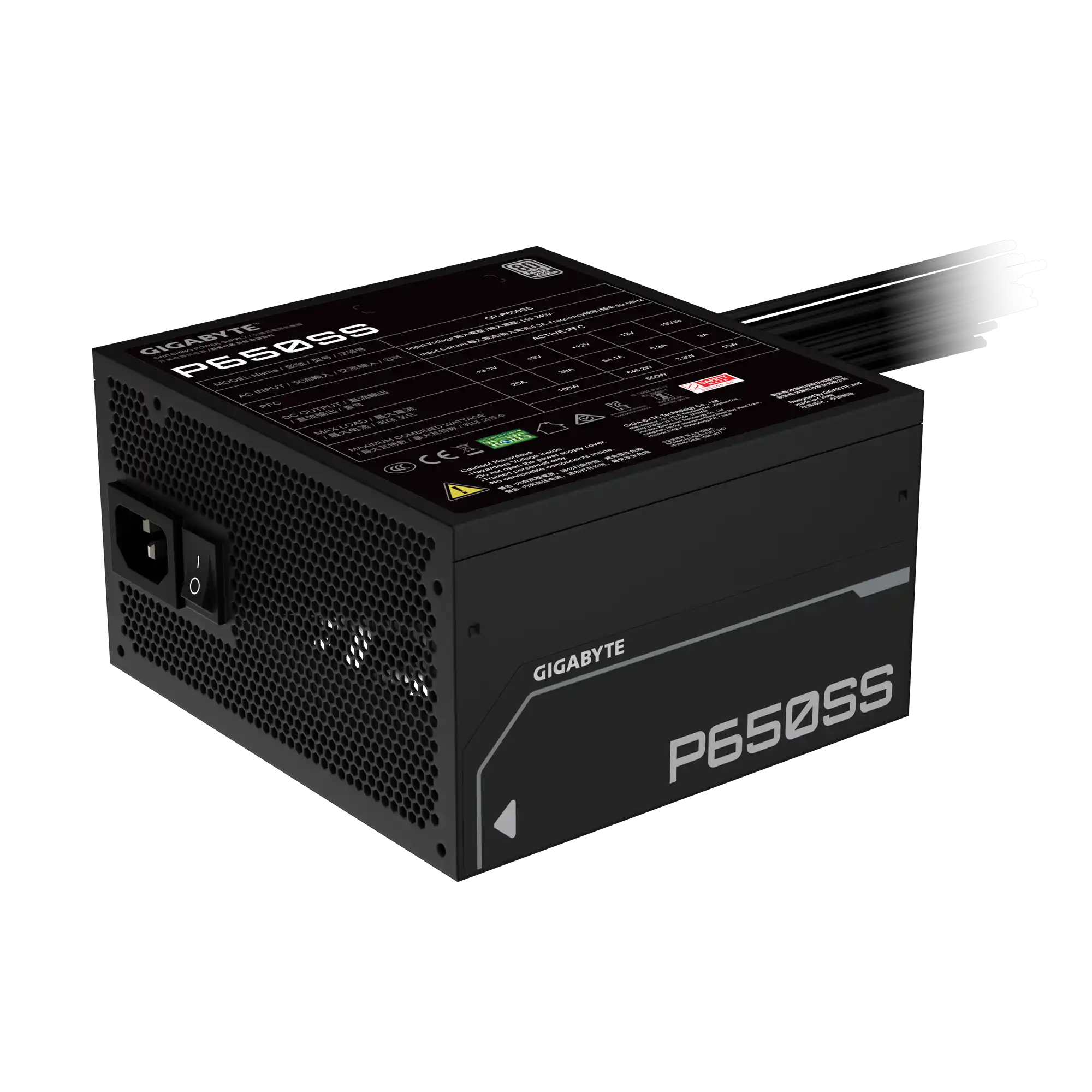 GIGABYTE GP-P650SS napajanje 650 W 80 PLUS Silver