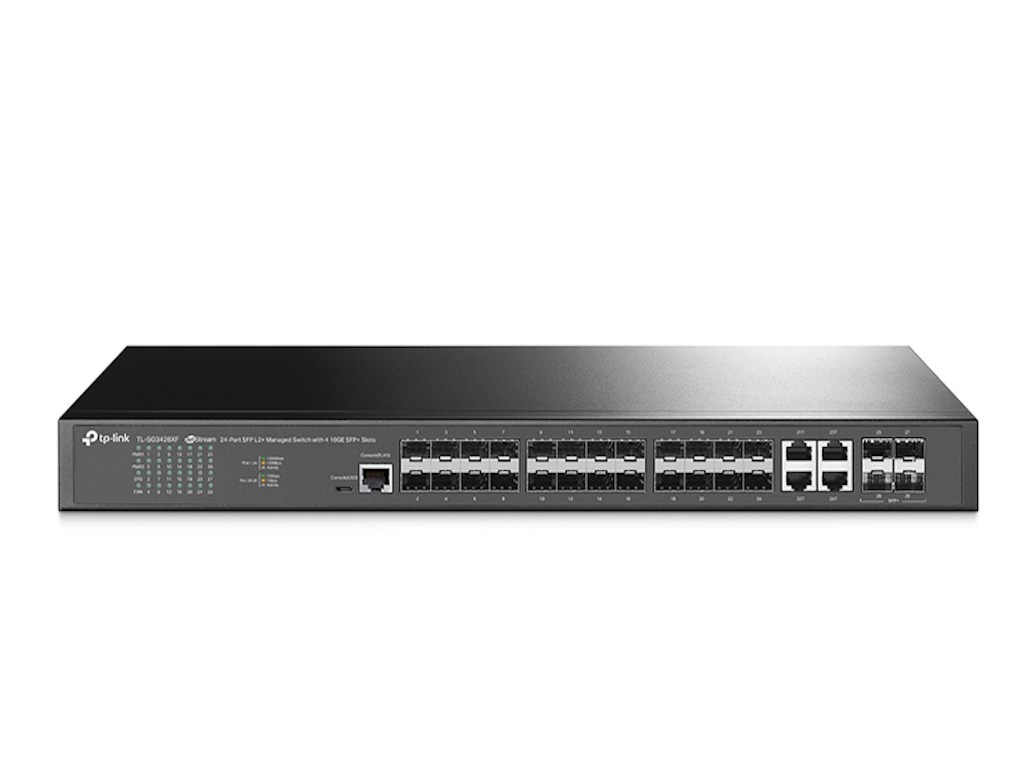TP-Link JetStream TL-SG3428XF L2+ switch sa 4×10G SFP+